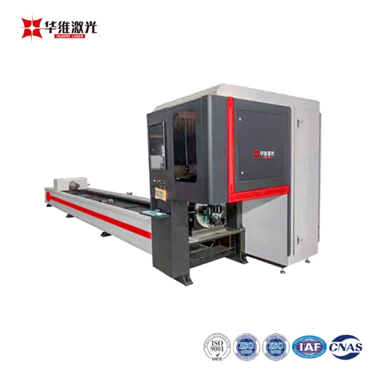 Double-Chucks Tube Fiber Laser Cutting Machine
