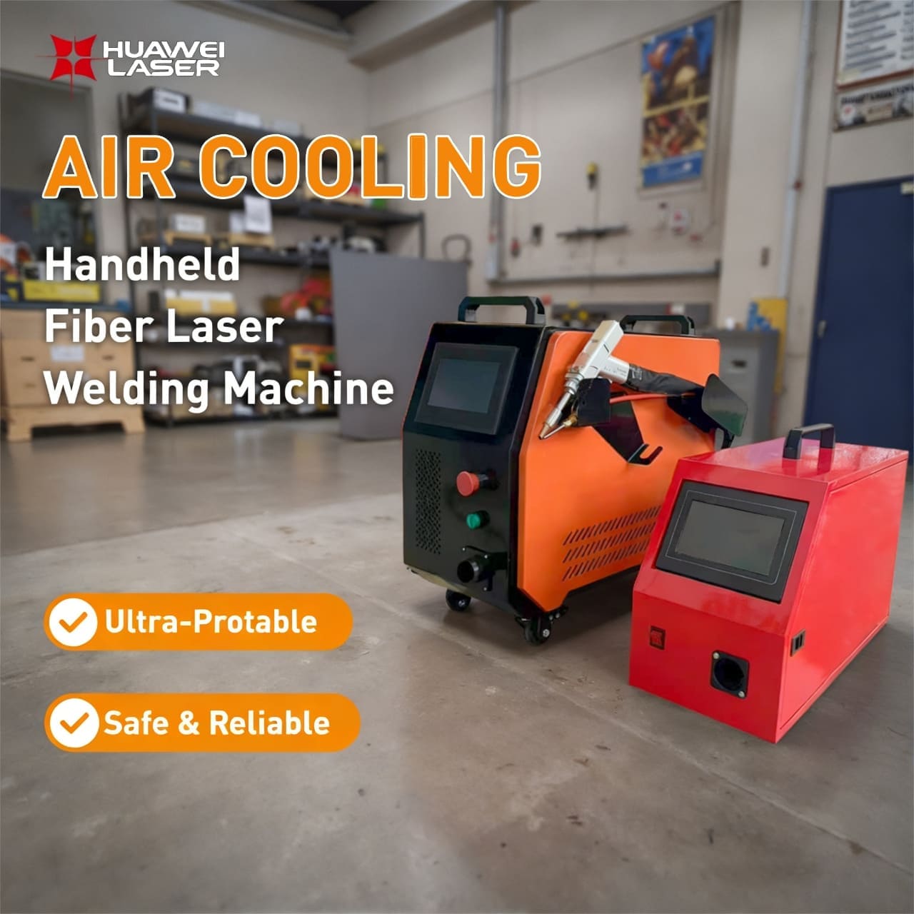 User-Friendly 800W 1200W Air-Cooled Handheld Laser Welding Machine for Hassle-Free Operation